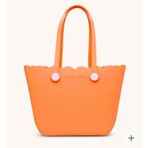 Rose Scalloped Versa Tote Coral